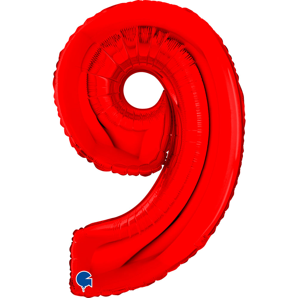26" Midsize Red Numbers