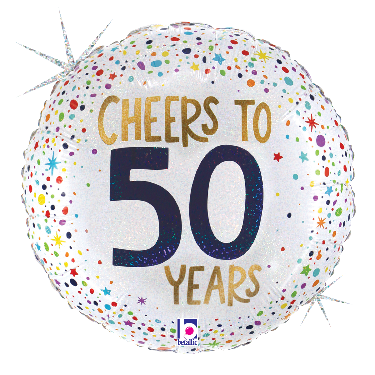 18" Cheers to 50 Years Foil Balloon