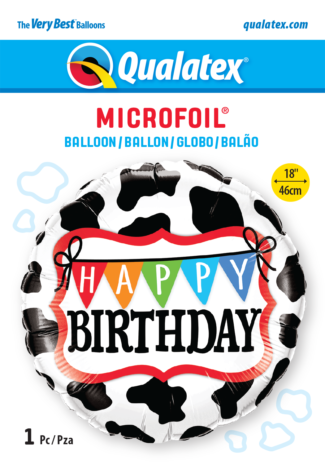 Happy Birthday - Holstein Cow Pattern