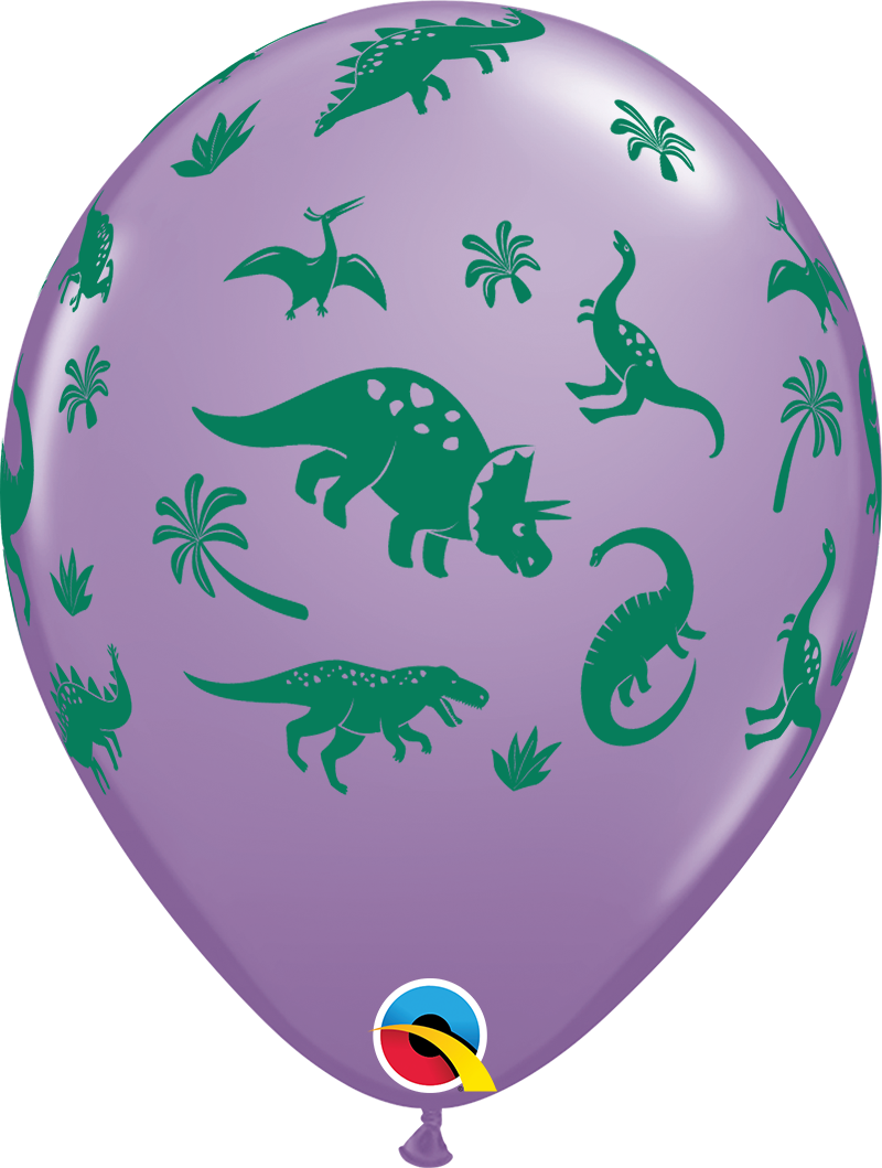11" Latex - Dinosaurs