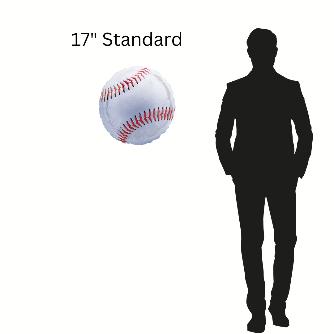 17" Baseball Foil Balloon