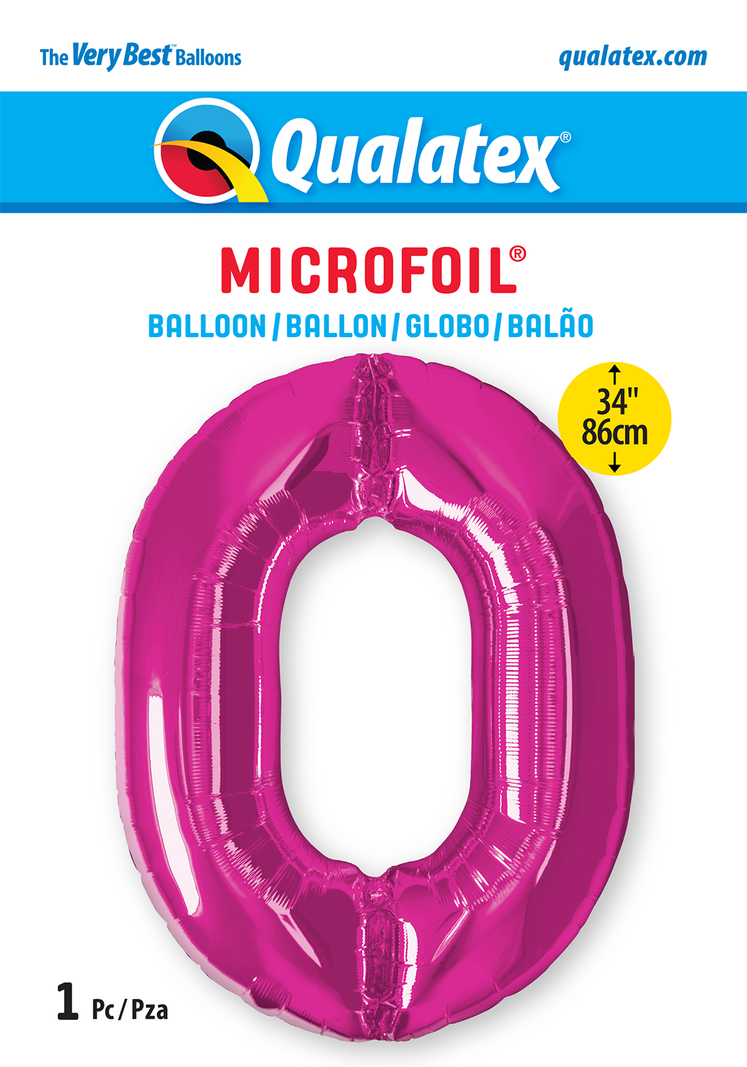 34" Large Magenta Numbers - Qualatex (Discontinued)