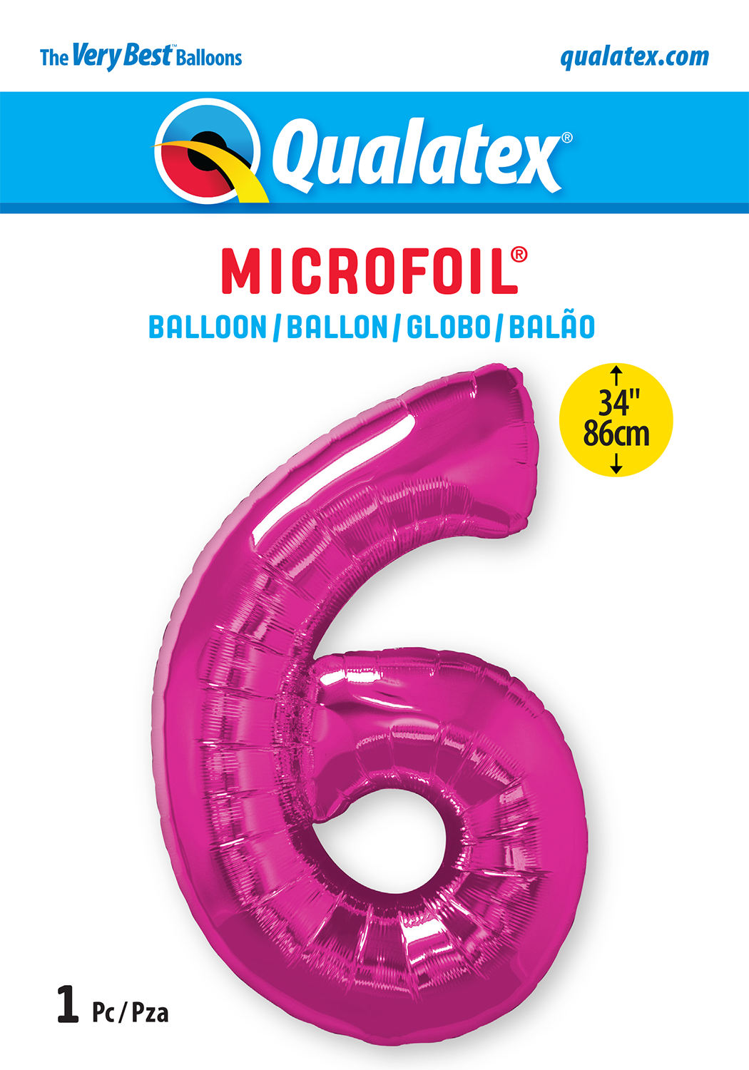 34" Large Magenta Numbers - Qualatex (Discontinued)