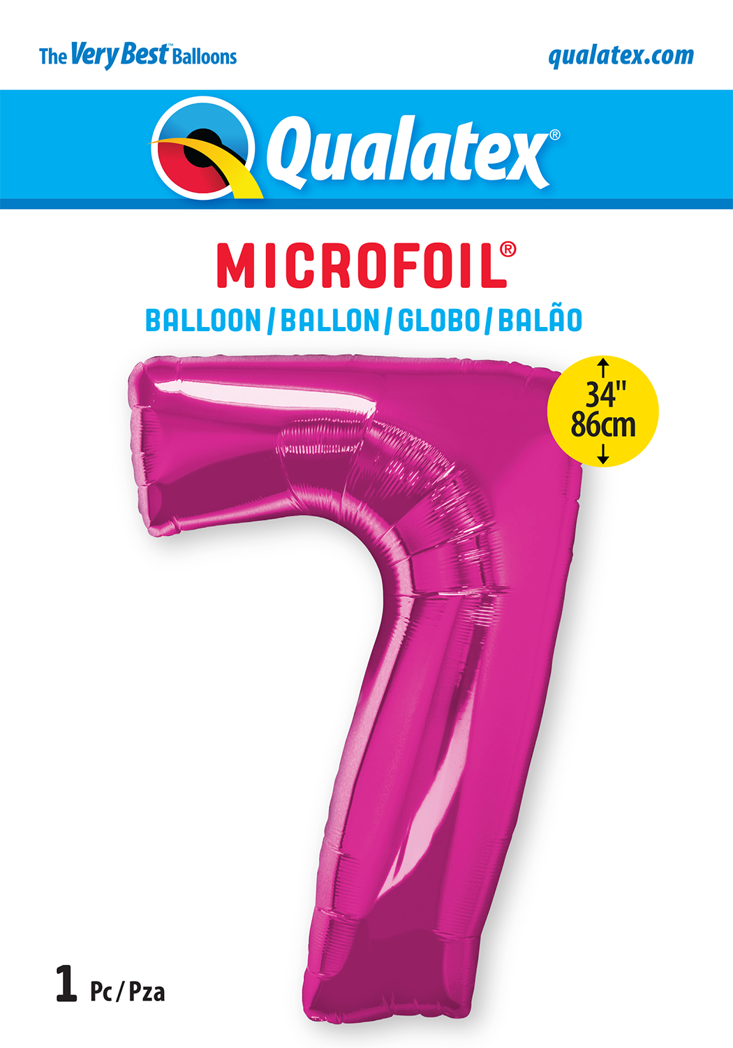 34" Large Magenta Numbers - Qualatex (Discontinued)