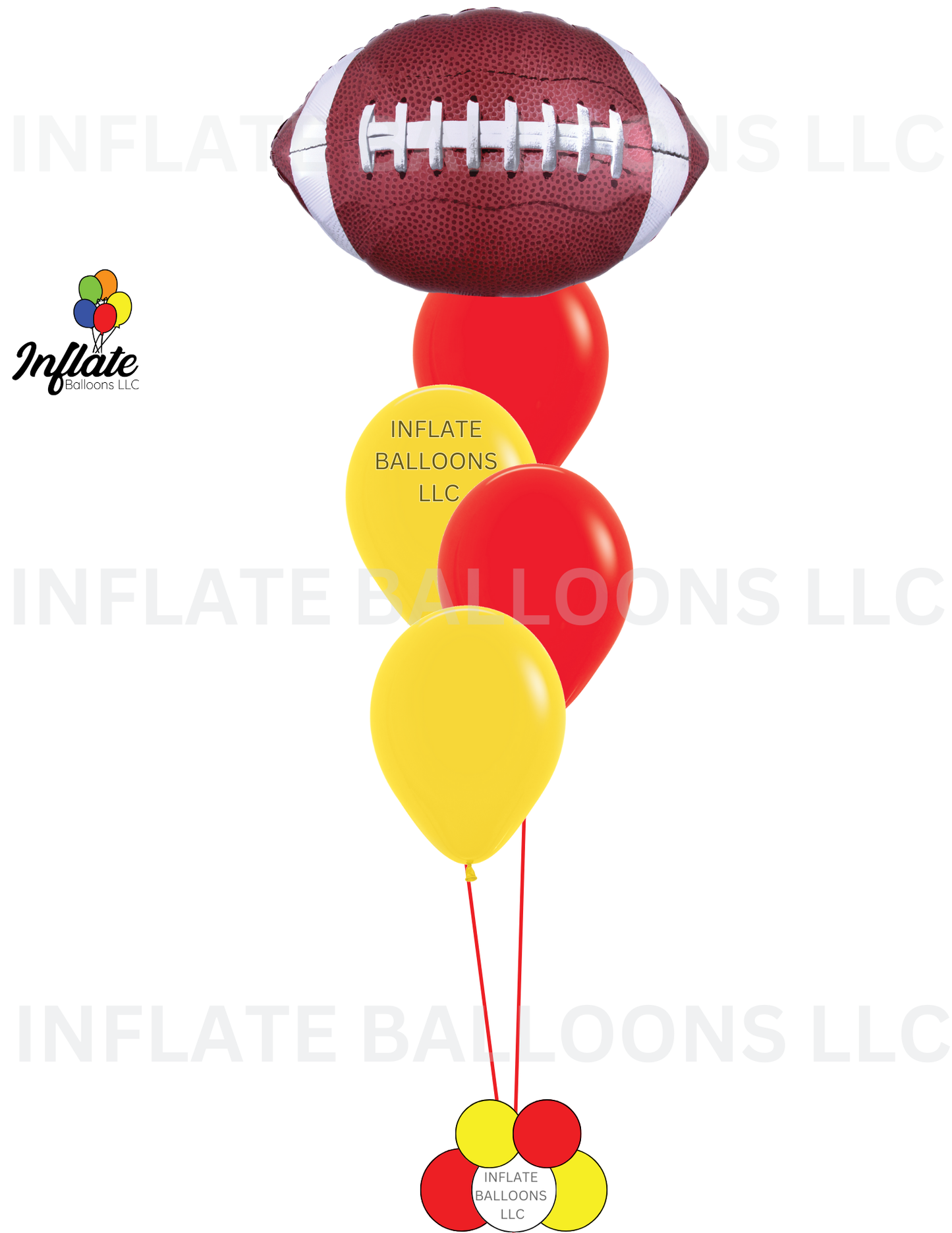 Football w/ Team Colors- Bouquet