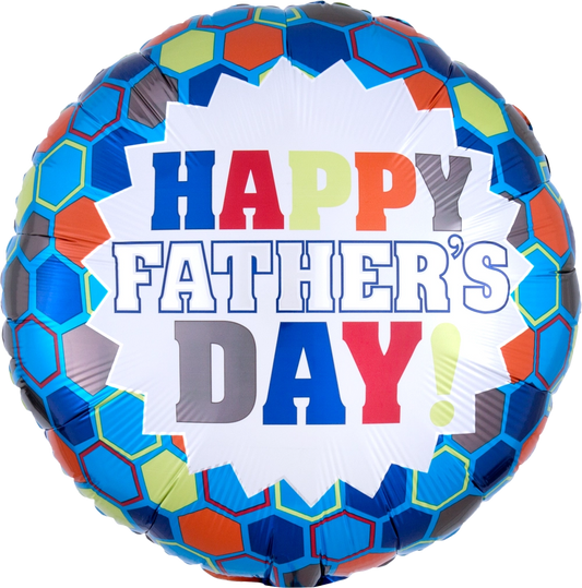 Happy Father's Day - Hexagons