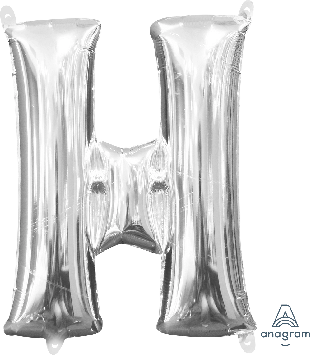 16" Air-Filled Silver Letters - *does not float