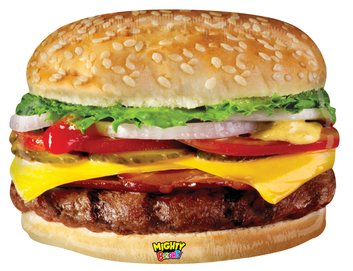 27" Mighty Burger - SuperShape Foil Balloon