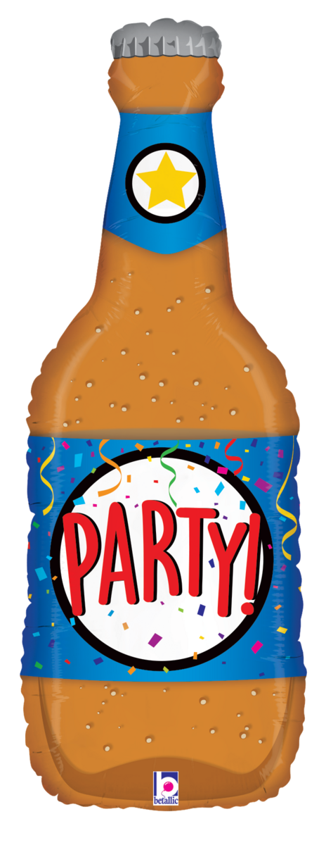 Party Beer Bottle - SuperShape