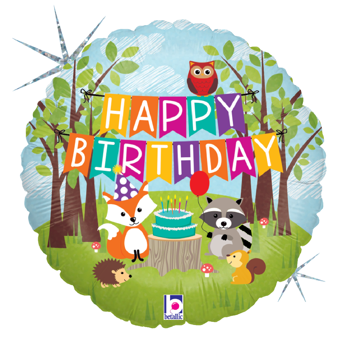 Happy Birthday - Woodland Animals