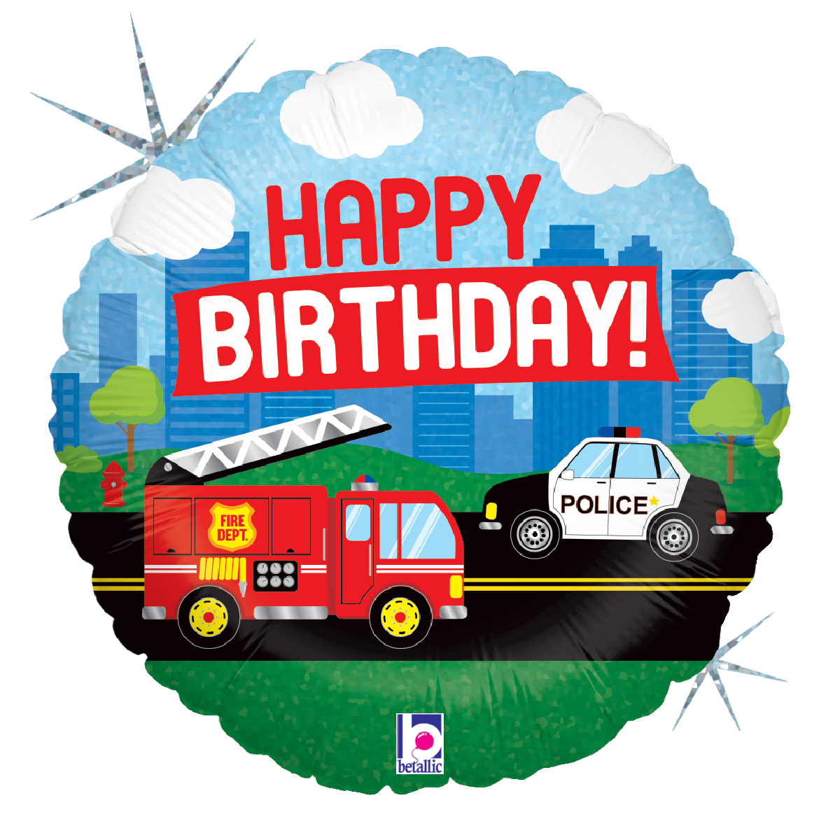 Happy Birthday - Emergency Vehicles
