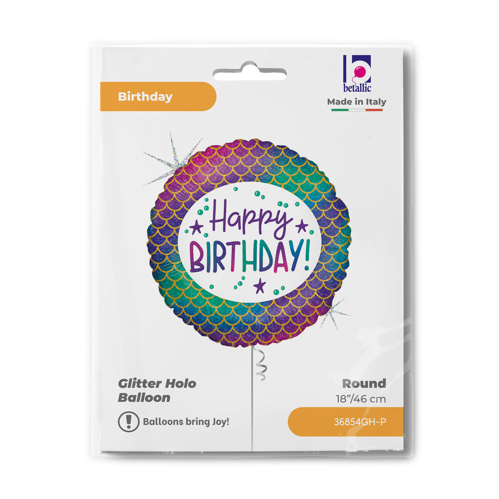Happy Birthday - Glitter Mermaid