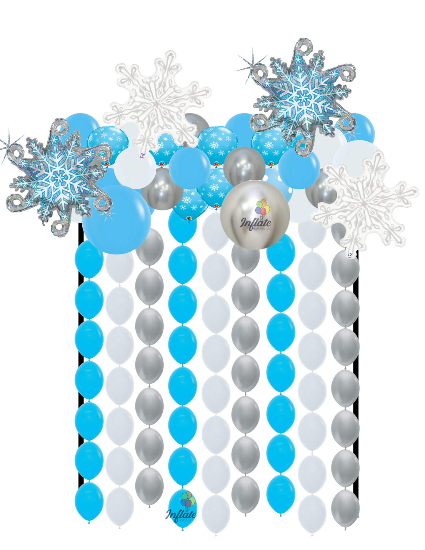Snowflake Garland + Bead Chains Display
