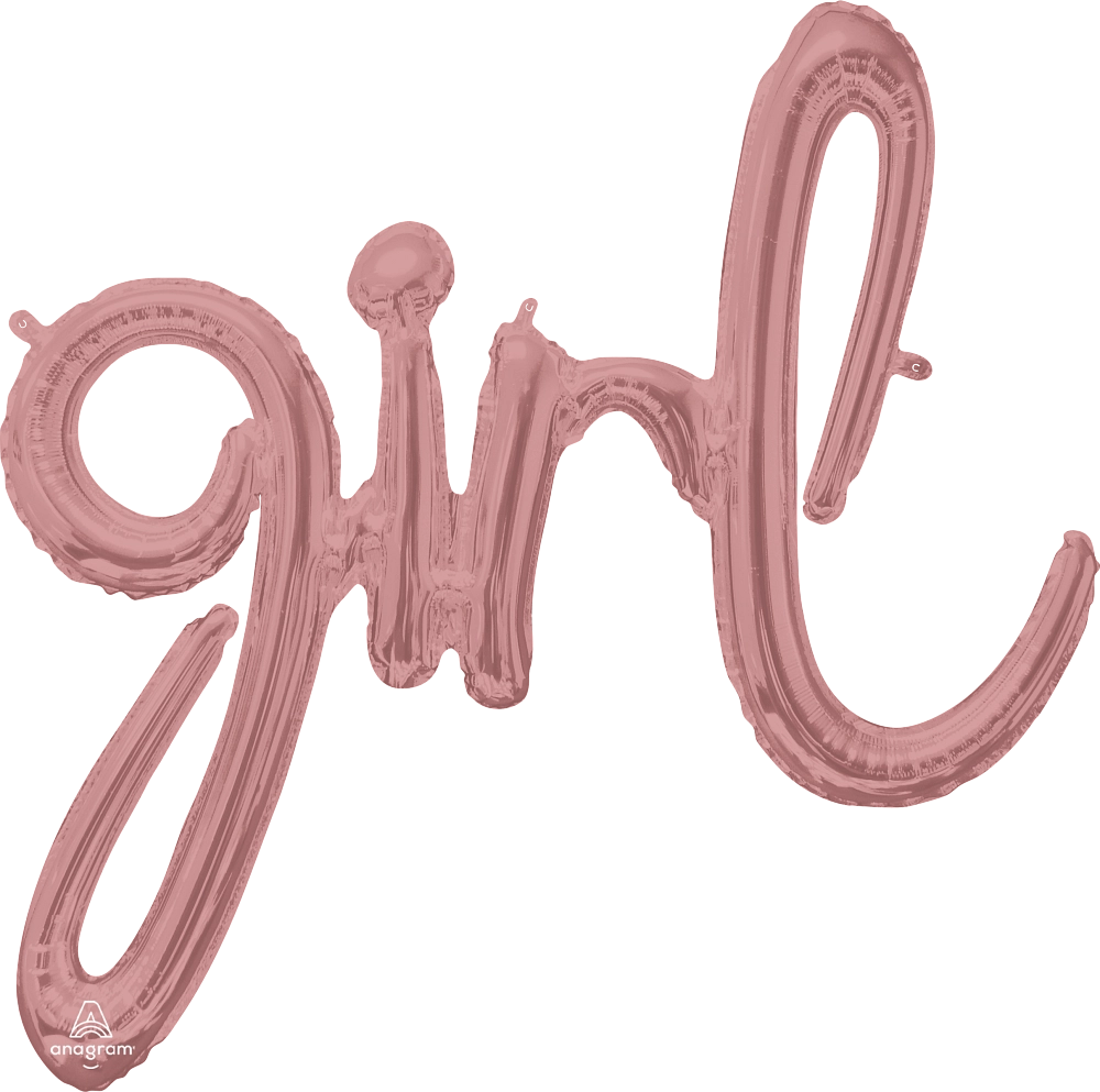 Girl - Rose Gold Script