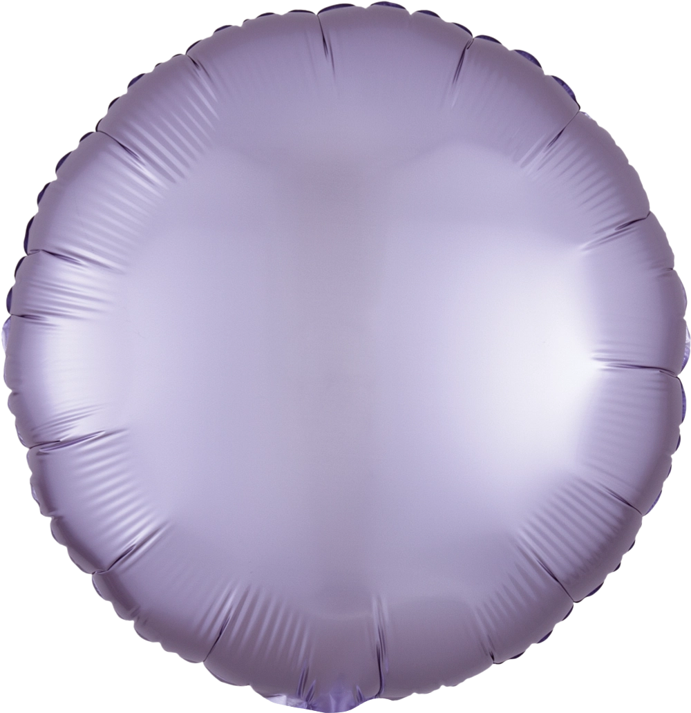 17" Pastel Lilac Satin Luxe Circle Foil