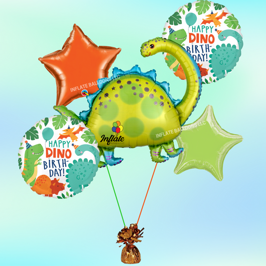 Stegosaurus Foil Balloon Bouquet Bundle