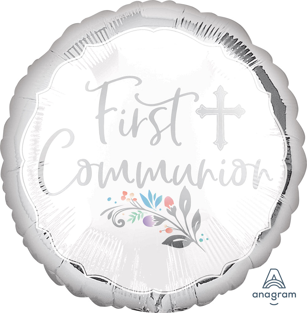 17" Holy Day First Communion Foil Balloon