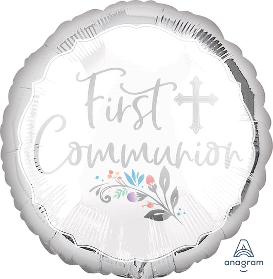 17" Holy Day First Communion Foil Balloon
