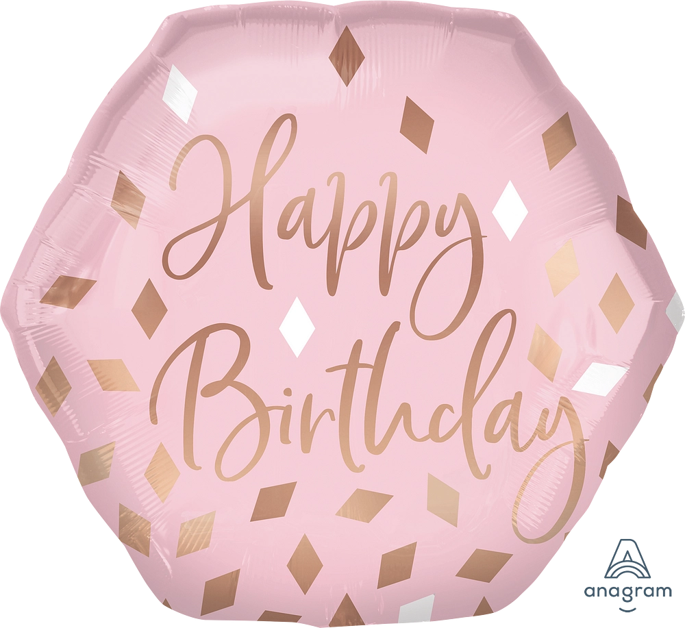 Happy Birthday Blush - SuperShape