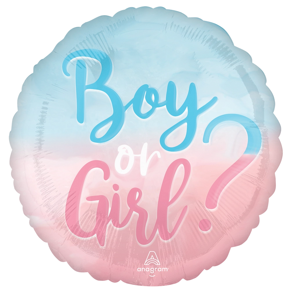 Question Mark Gender Reveal Foil Balloon Bouquet Bundle