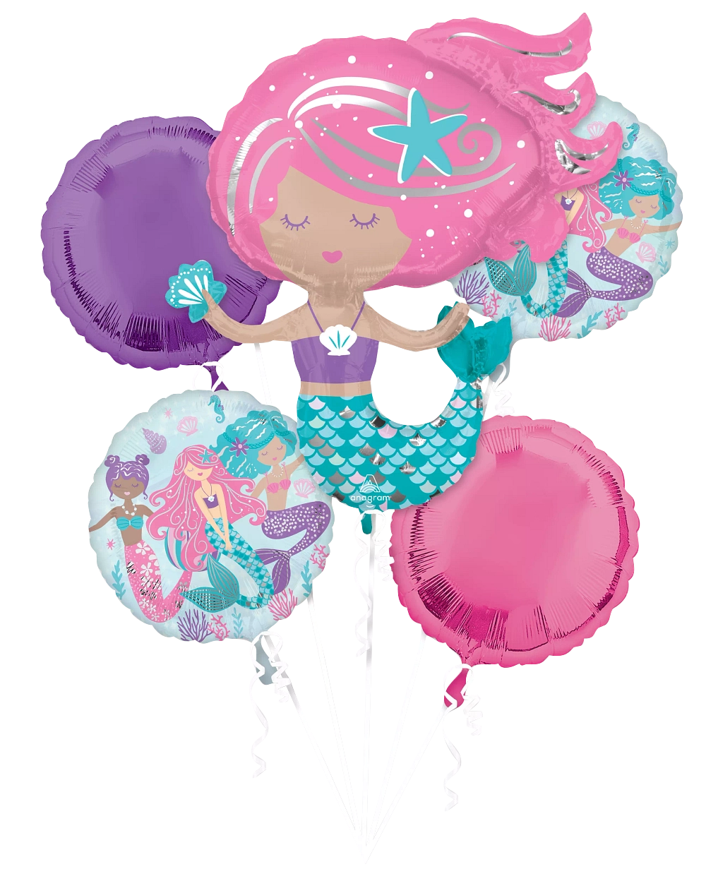 Shimmering Mermaid Foil Balloon Bouquet