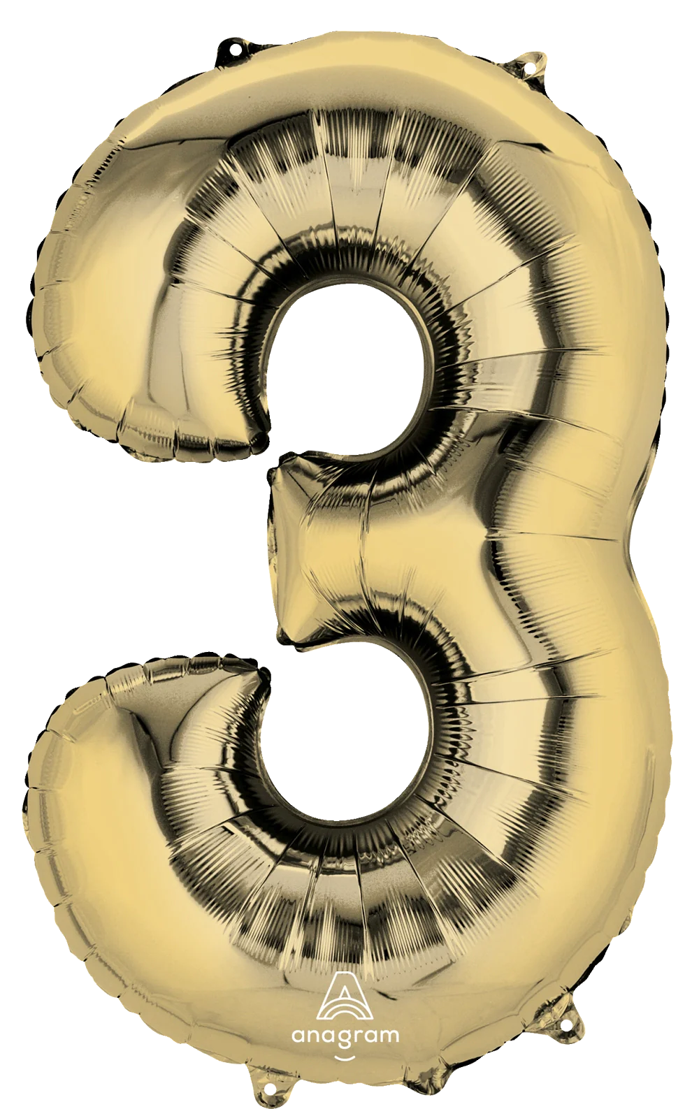 26" Midsize White Gold Numbers