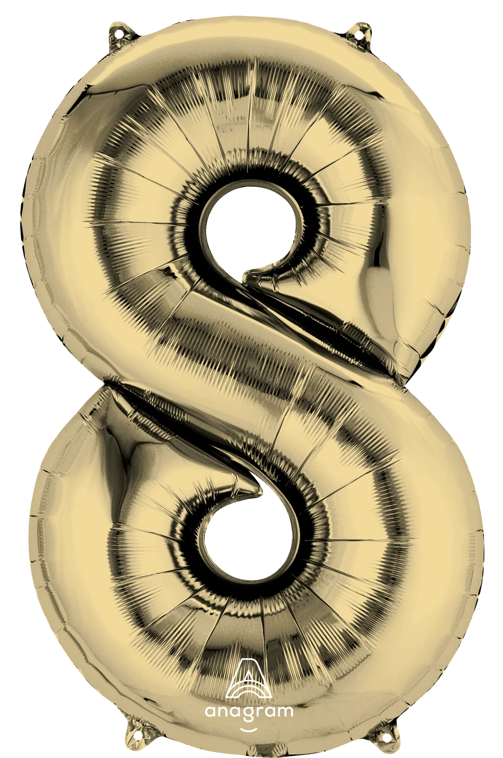 26" Midsize White Gold Numbers