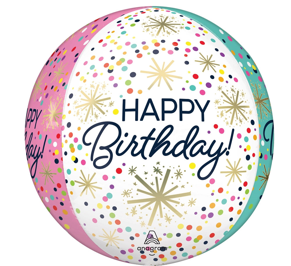 Happy Birthday - Confetti Sprinkle Orbz