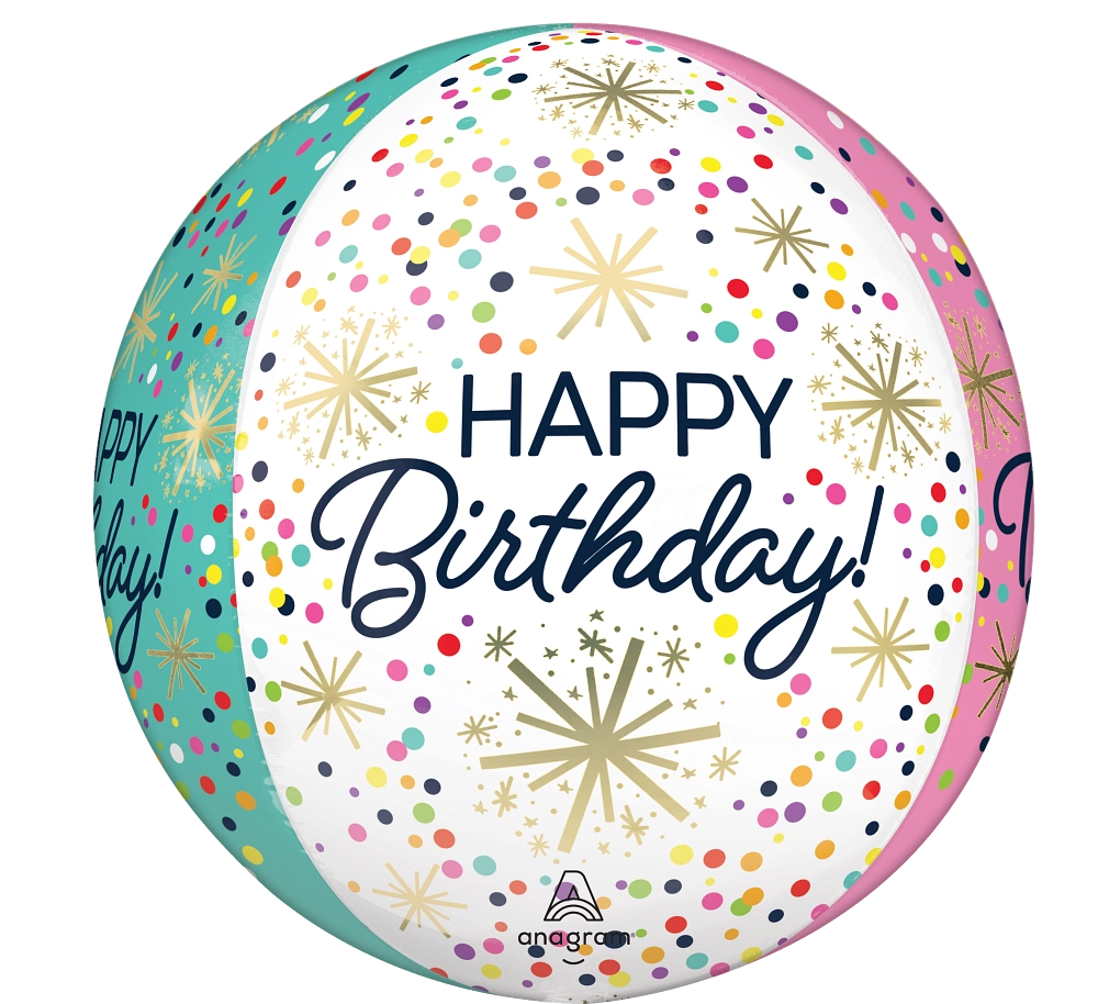Happy Birthday - Confetti Sprinkle Orbz
