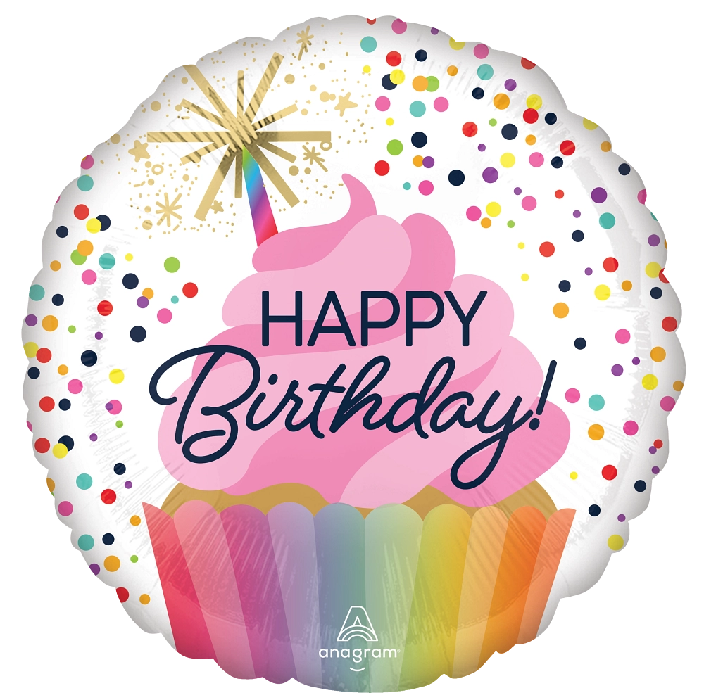 Happy Birthday - Cupcake Confetti Sprinkle