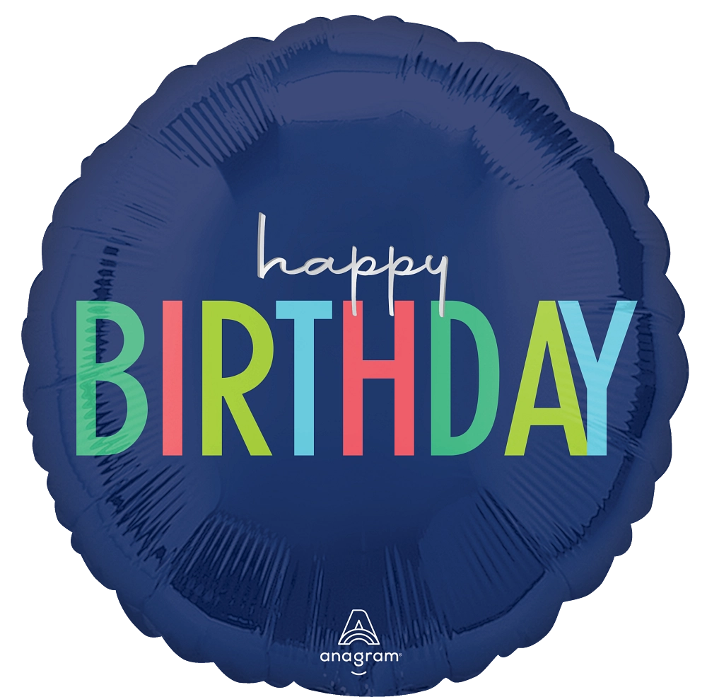 Happy Birthday - Modern Blue