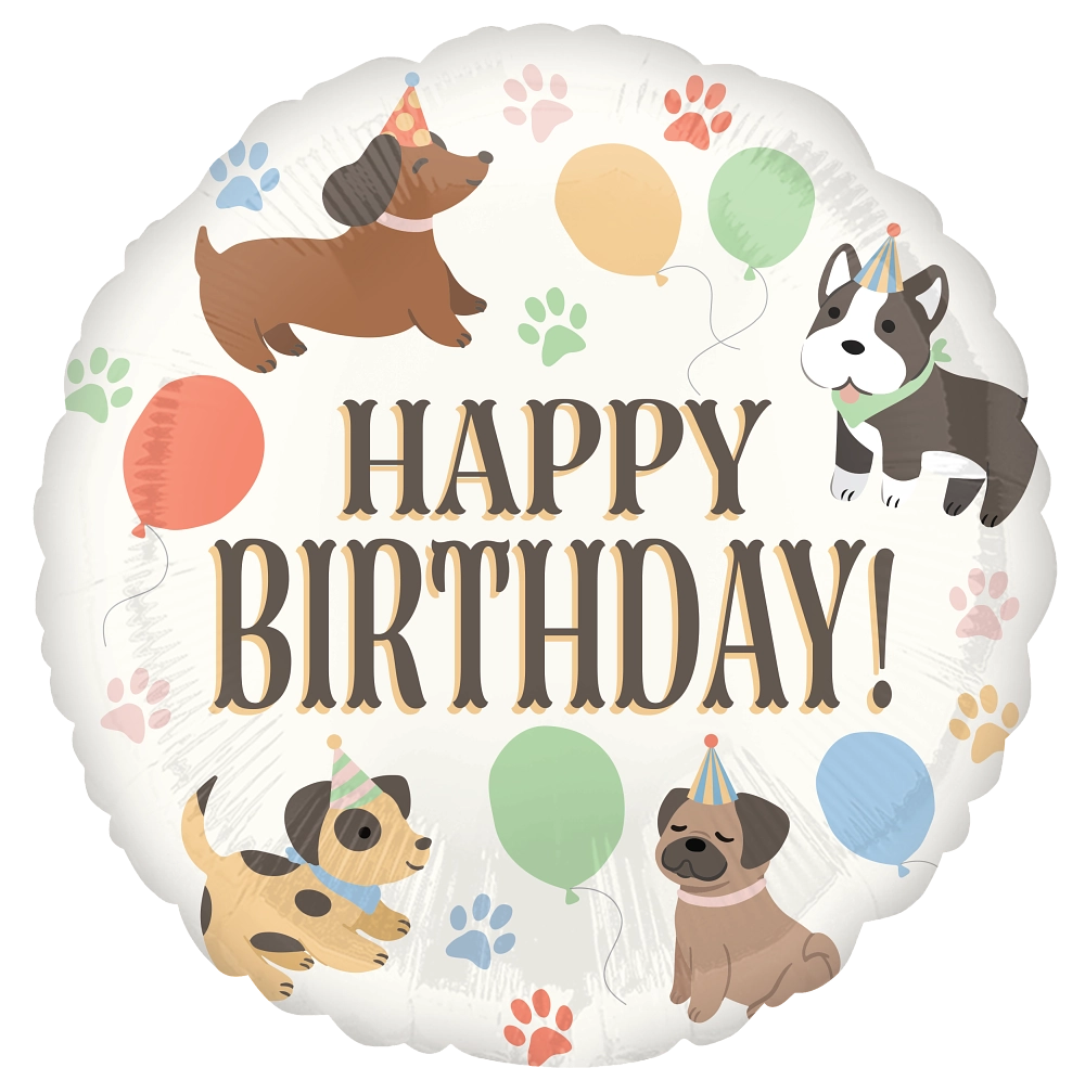 17" Pawsome Party Foil Balloon