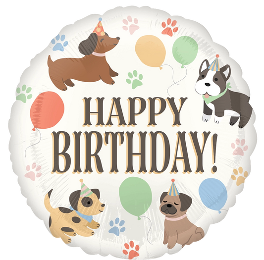 17" Pawsome Party Foil Balloon