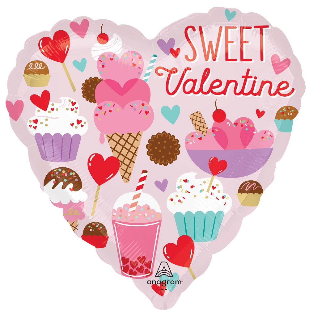 17" Sweet Valentine's Day Foil Balloon