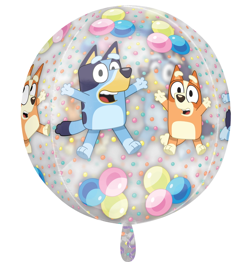 16" Bluey & Bingo Orbz Sphere Balloon