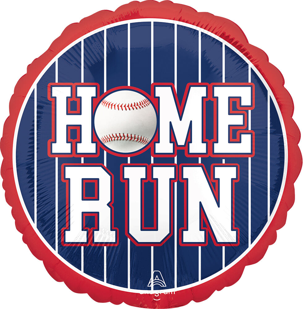 17" Home Run Foil Balloon