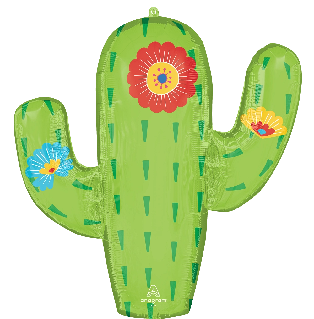 28" Fiesta Cactus SuperShape Balloon