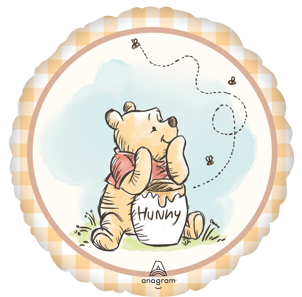 17" Sketched Winnie the Pooh Foil Balloon