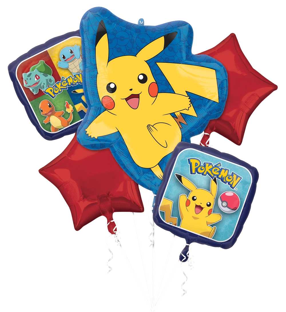 Pokemon Foil Balloon Bouquet Bundle