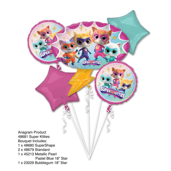 Super Kitties Balloon Bouquet