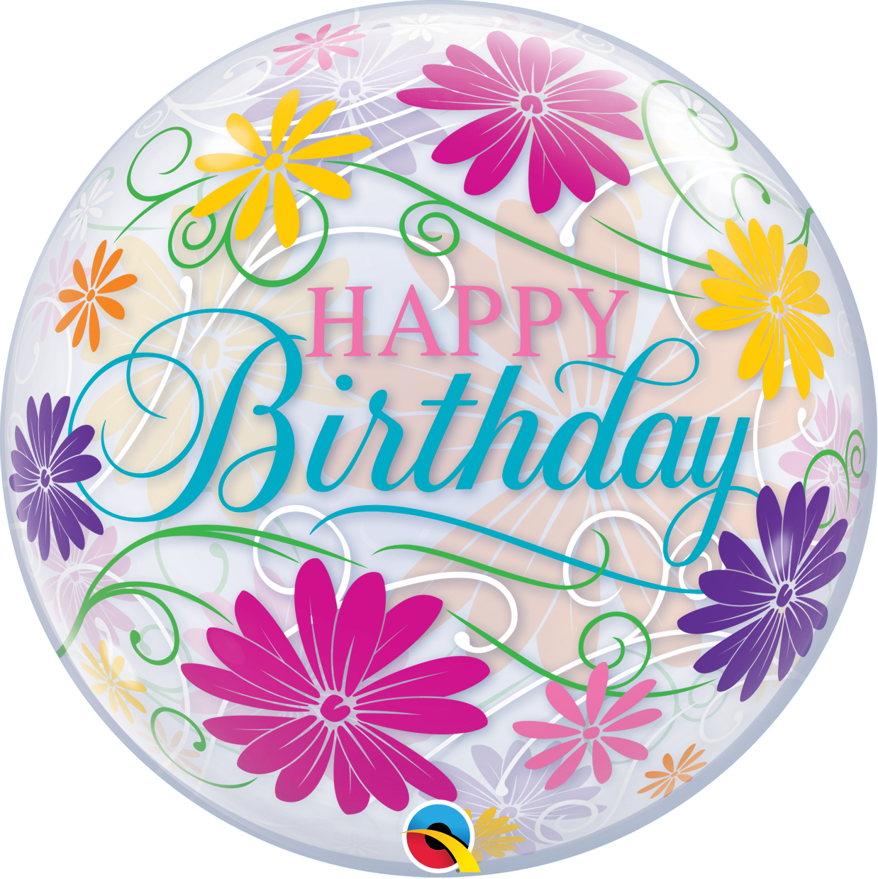 Birthday Bubble w/ bead chain