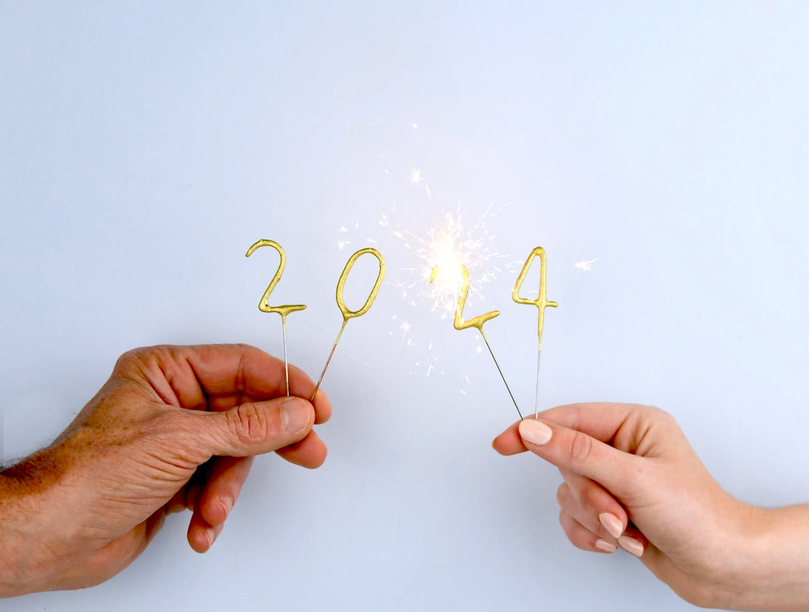 Mini Gold Number Sparkler - Candle Wand