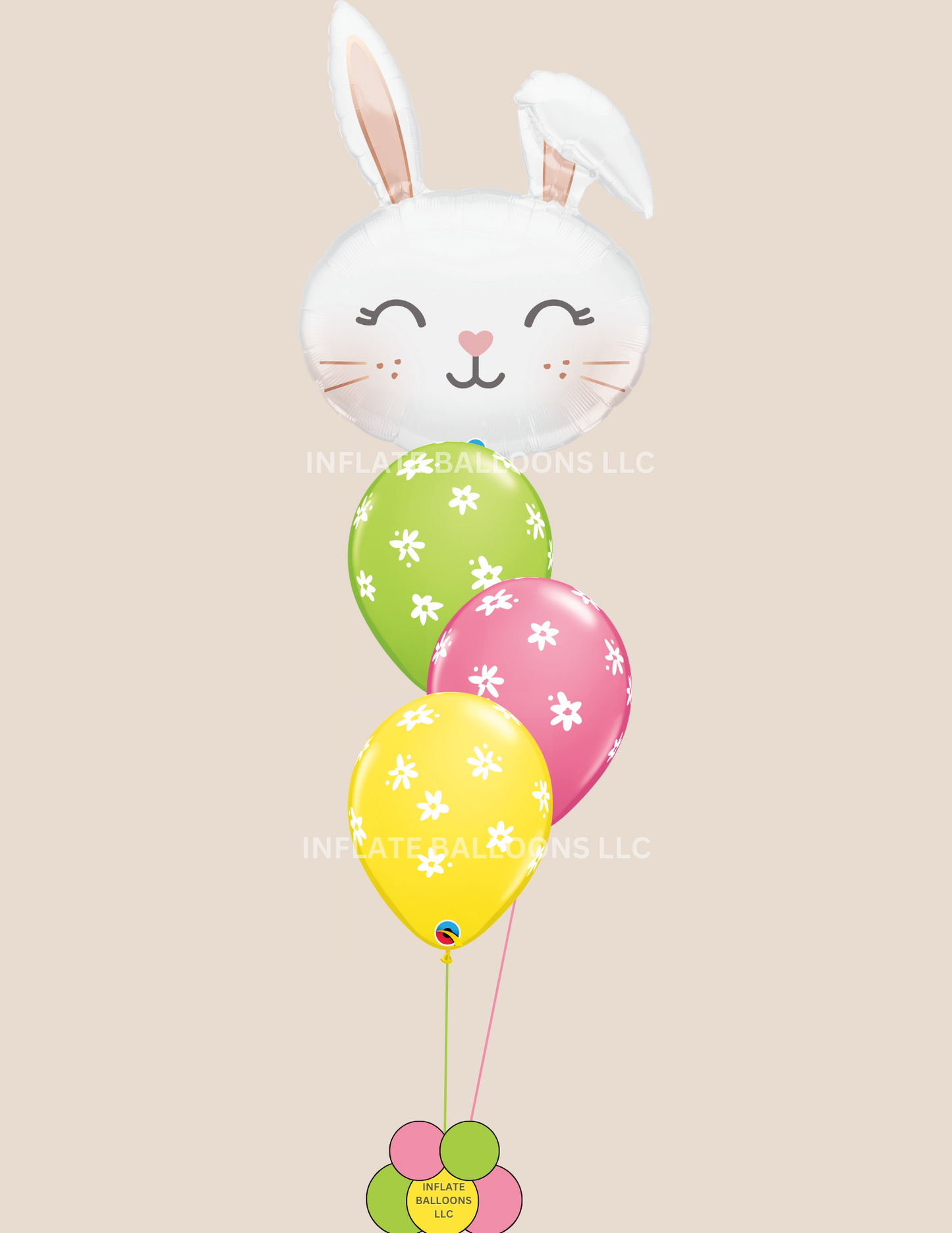 Floppy Eared Bunny + Daisy Latex - Bouquet