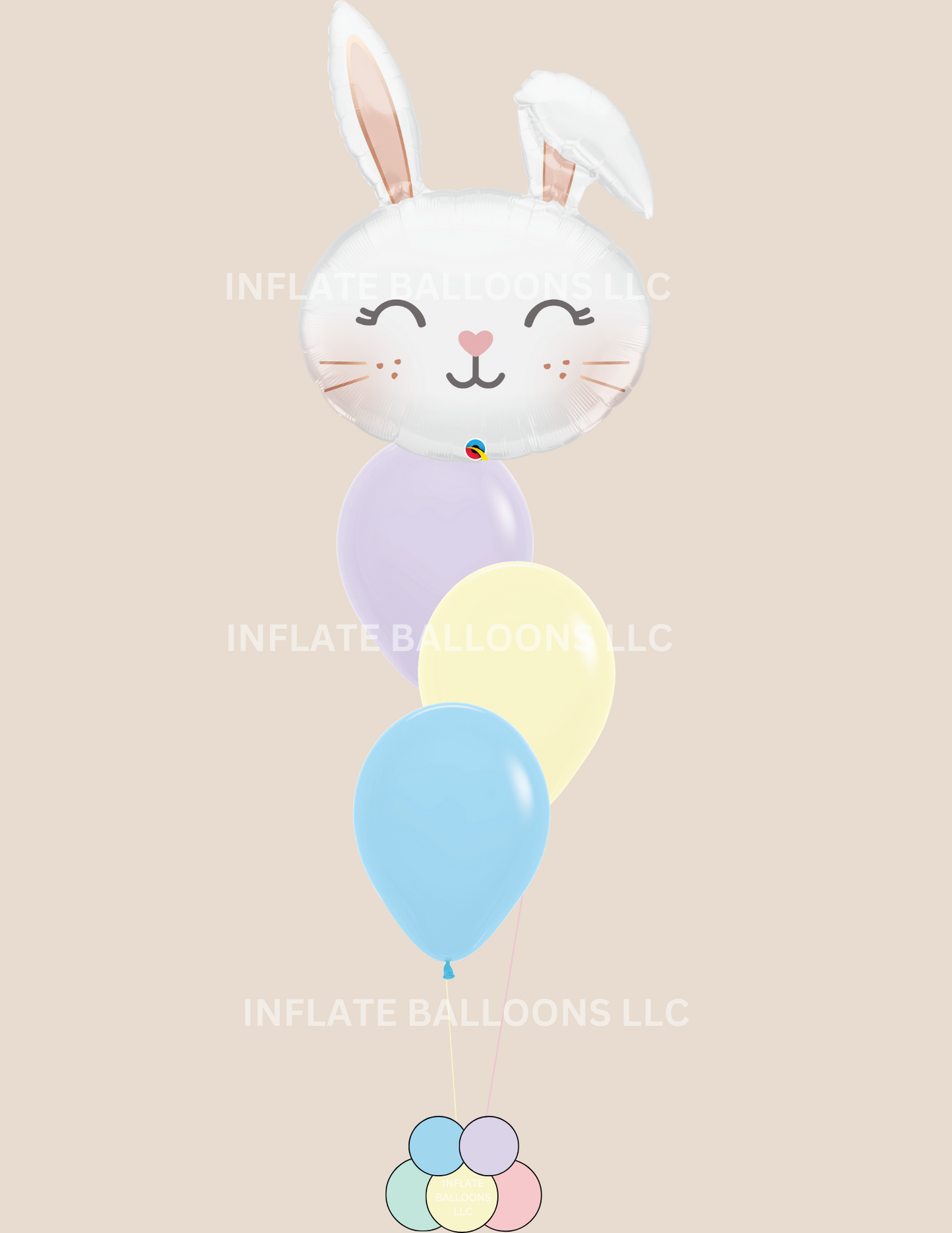 Floppy Eared Bunny + Pastels - Bouquet