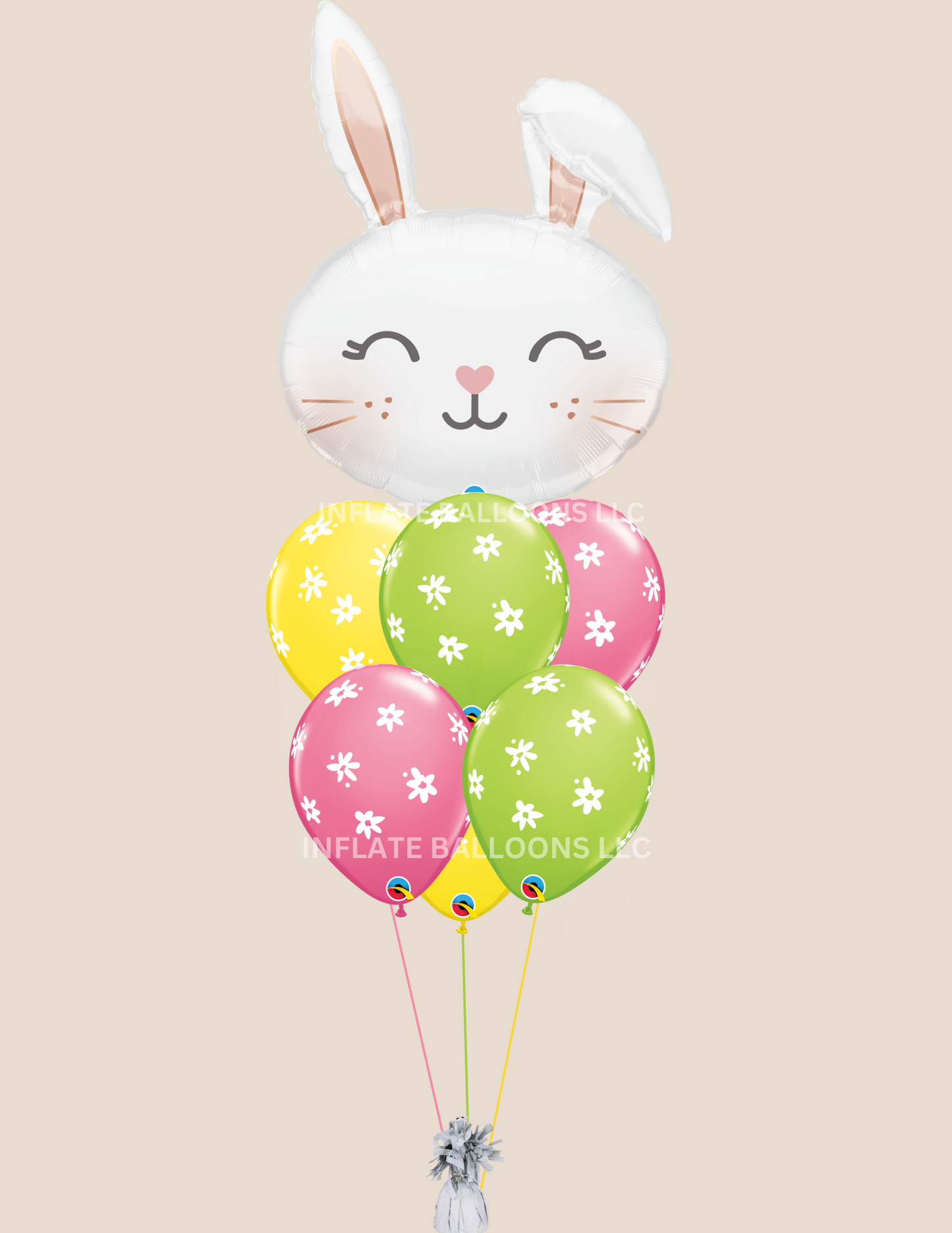 Floppy Eared Bunny + Daisy Latex - Bouquet