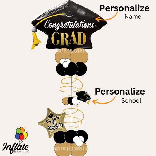 Personalized Grad Party Column