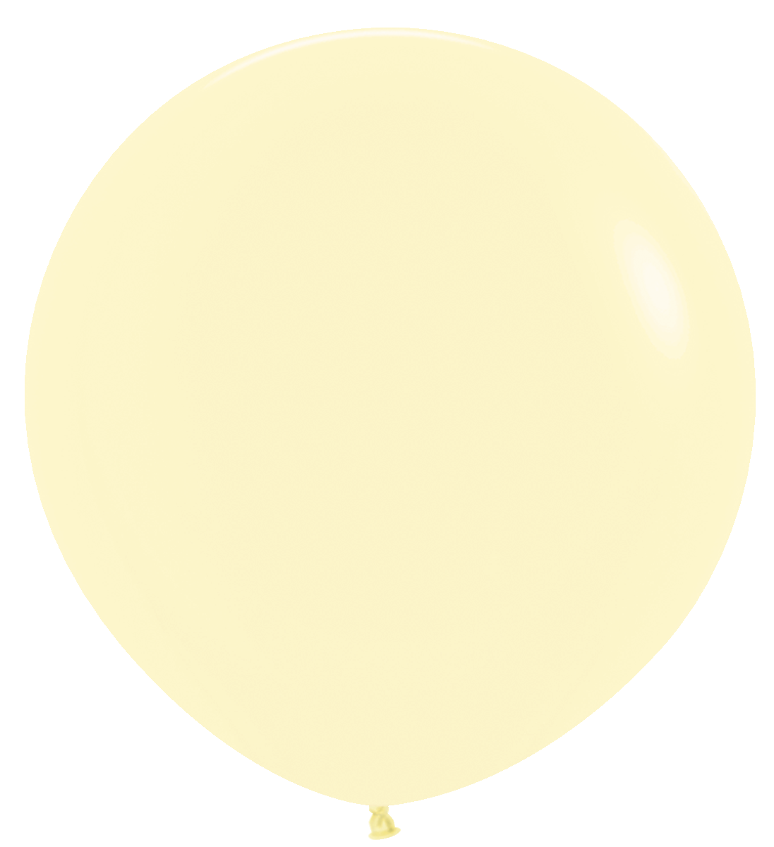 24" Large Latex - Pastel Matte Yellow