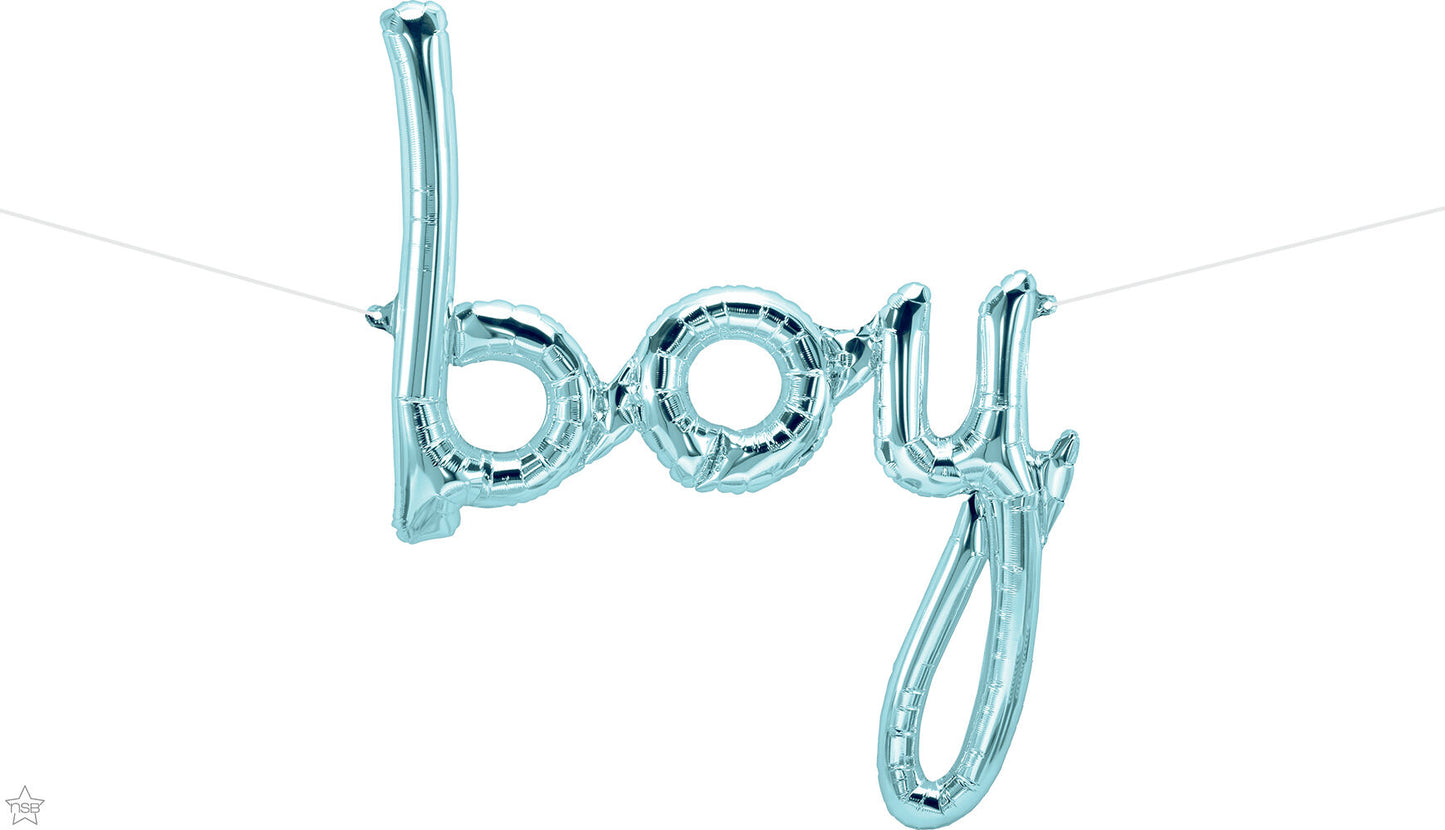 42" Northstar Script Boy Pastel Blue