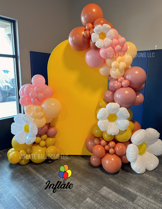 Groovy - Backdrop & Garland Arch Display