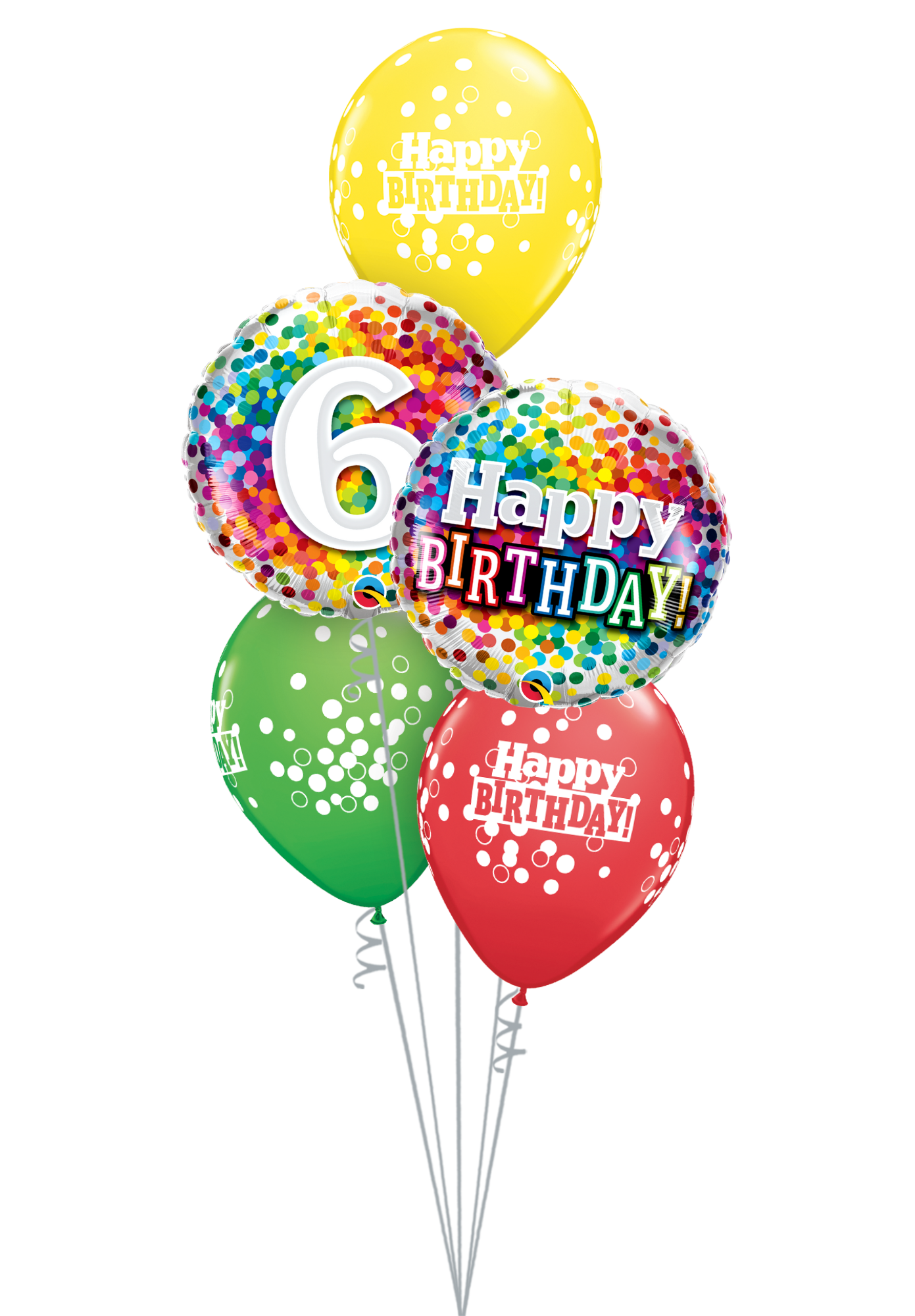 Milestone Age Rainbow Confetti Bouquet
